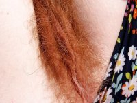 Redheaded mom Ana Molly displaying hairy vagina for close ups - Photo #8