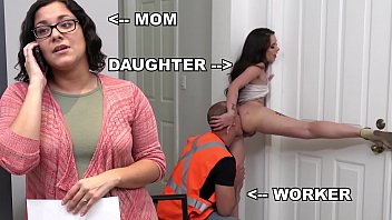 BANGBROS - Teen PAWG Gia Paige Taking Dick From Roofter Sean Lawless Behind Mommy's Back