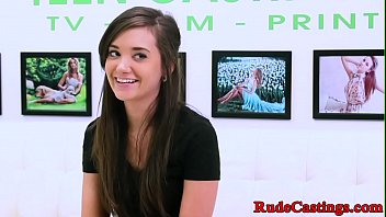 Brutal casting audition for hardfucking teen