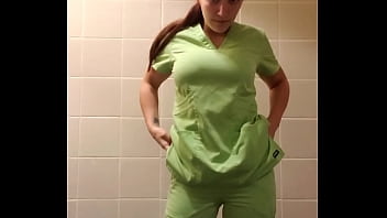 Cumming in my scrubs 2