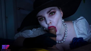 Lady Dimitrescu will fuck you. Cosplay. Resident Evil Village.