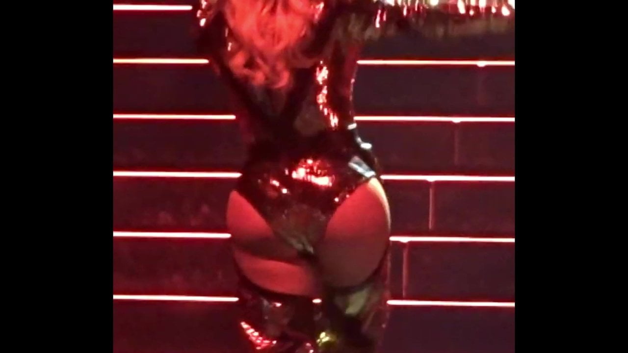 Christina Aguilera Assless Chaps up close  2019