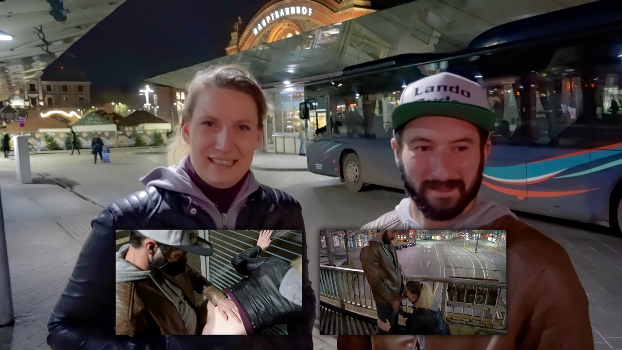 2 Germans FUCKING at a Train Station!!