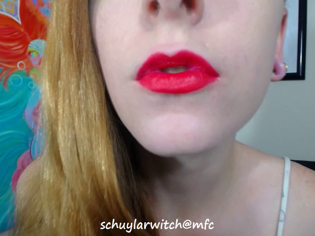 SchuylarWitch - Red Hot Teen Lipstick Fetish