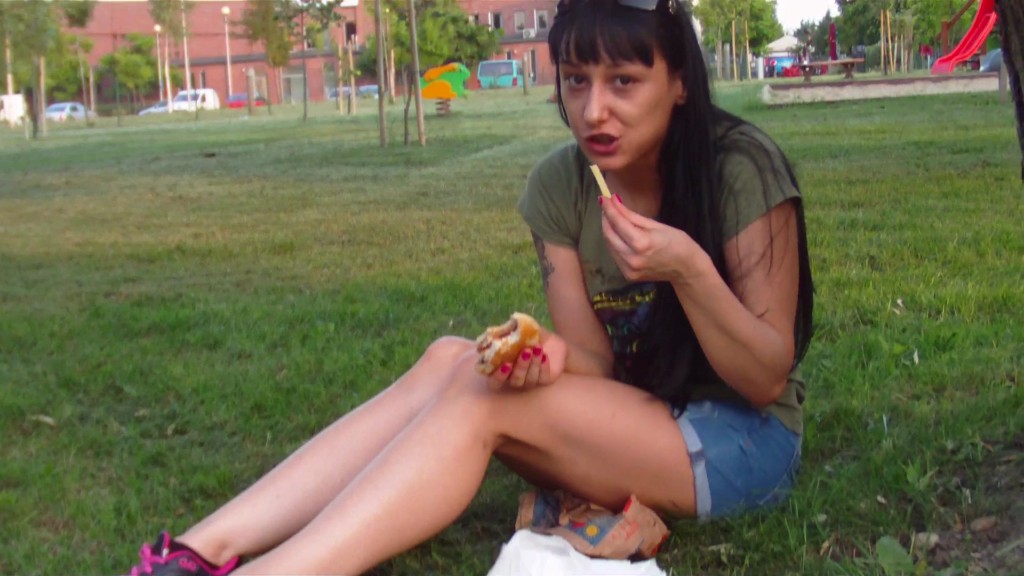Snack from McDonald's - clips4sale.com-SweetLillys videos (Lilly's extra sauce menu, 2016)