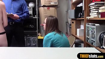 Petite teen thief punish fucked by a cop in front of BF