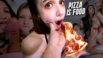 Jean-Marie Corda delivers pizza to 3 horny girls who don't actually want the pizza itself..